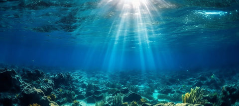 light rays in the sea