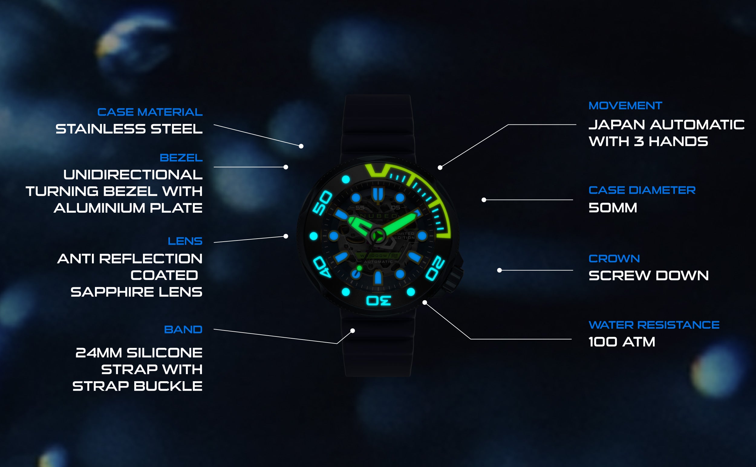 Ventana Skeleton Automatic Limited Edition NB-6113 – Nubeo Watches