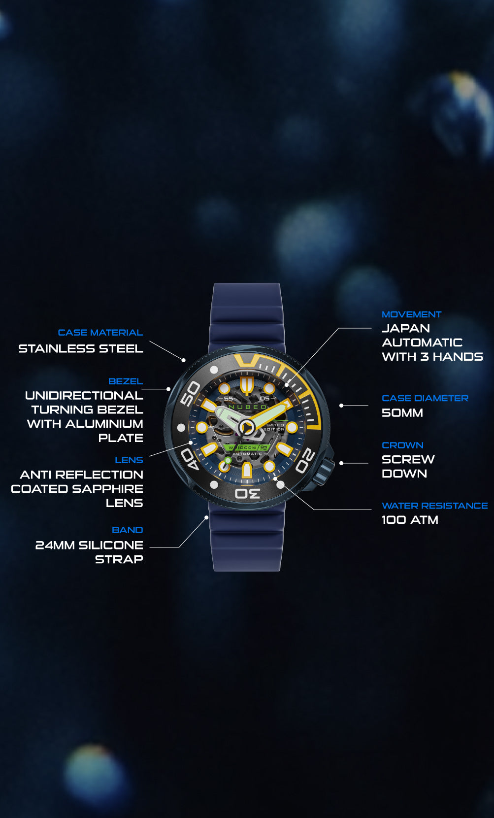 Ventana Skeleton Automatic Limited Edition NB-6113 – Nubeo Watches