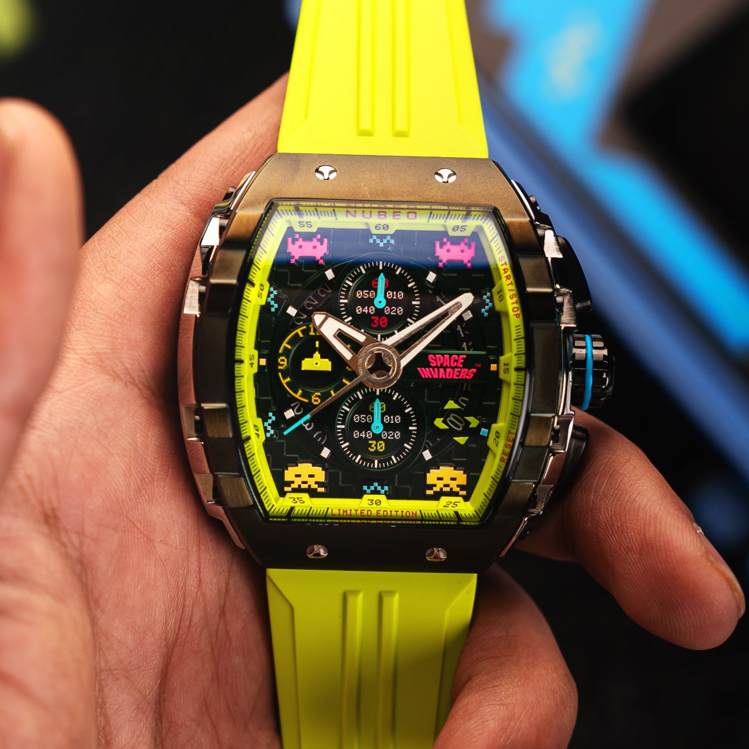 Galactic Green | Magellan Chronograph Space Invaders Limited