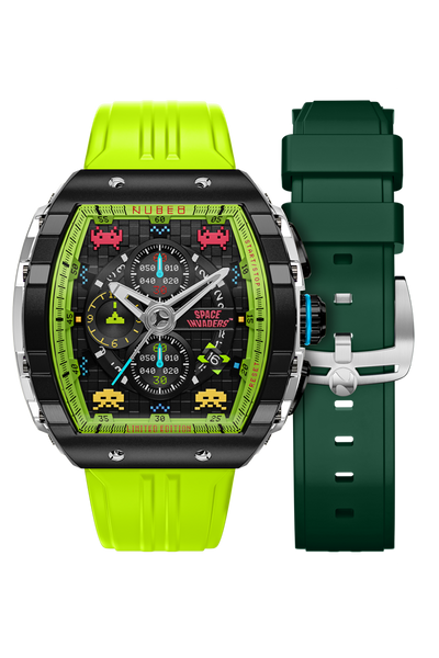 Galactic Green | Magellan Chronograph Space Invaders Limited Galactic Green | Magellan Chronograph Space Invaders Limited
