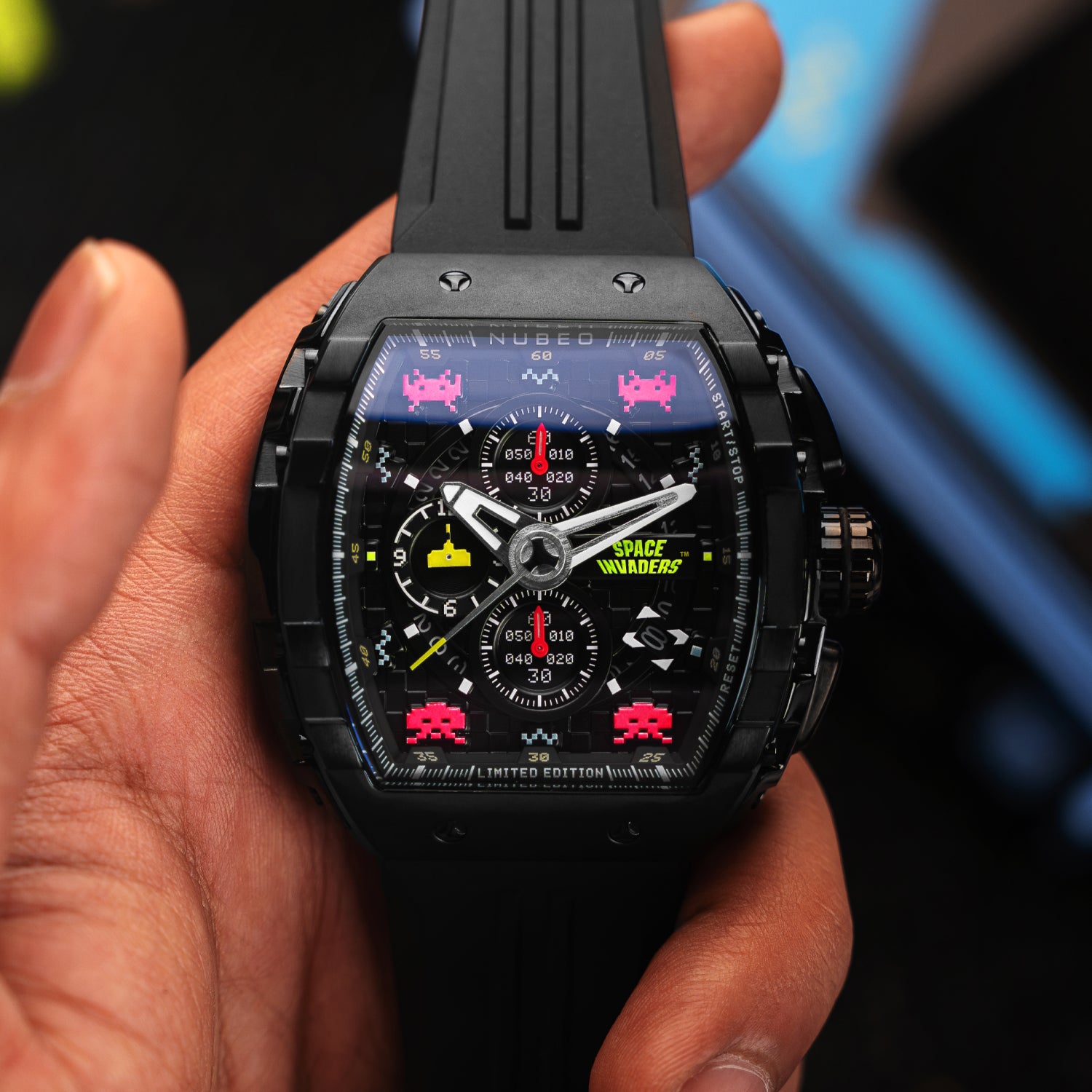Astro Ash | Magellan Chronograph Space Invaders Limited Edition