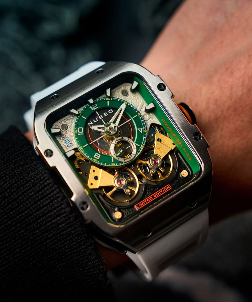 Silver Green Maven Automatic Limited Edition Nubeo Watches