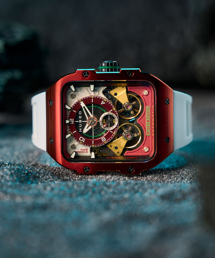 Prune Red Maven Automatic Limited Edition Nubeo Watches