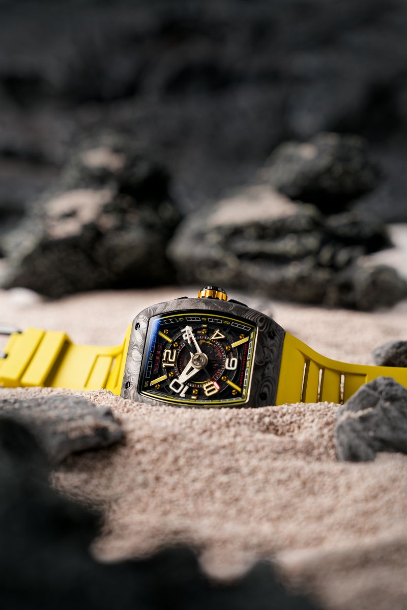 Carbon Yellow Nubeo Watches