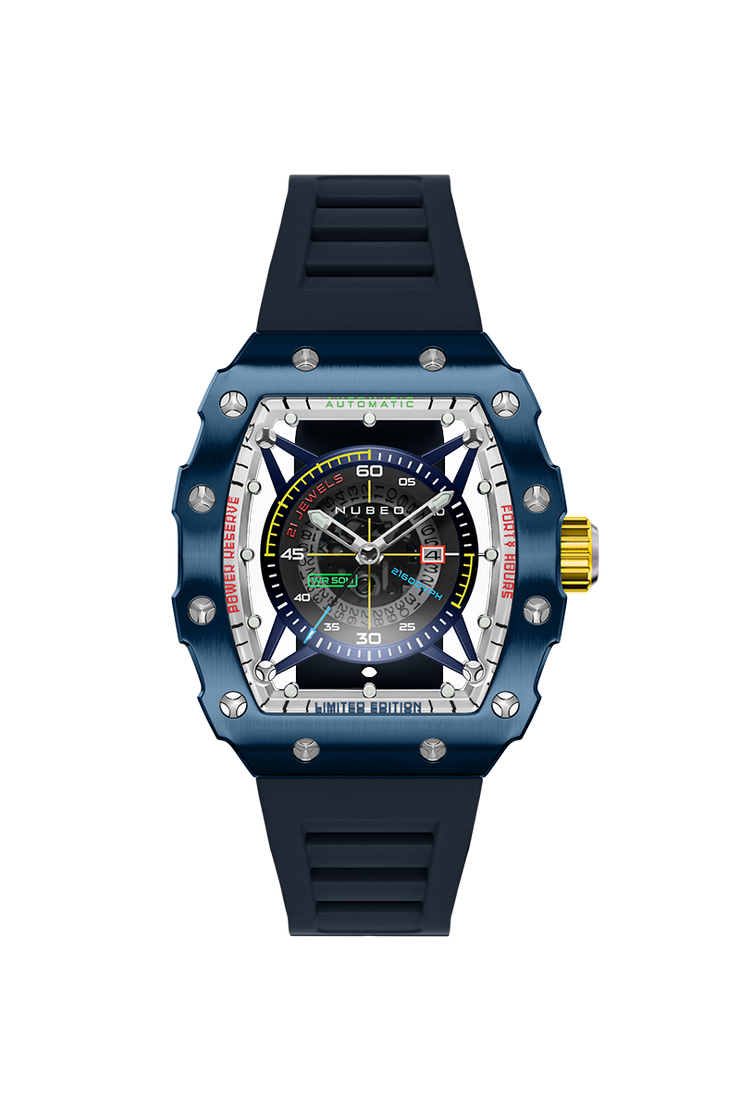 Automatic Edition Cobalt – Nubeo Huygens Blue Watches Limited |