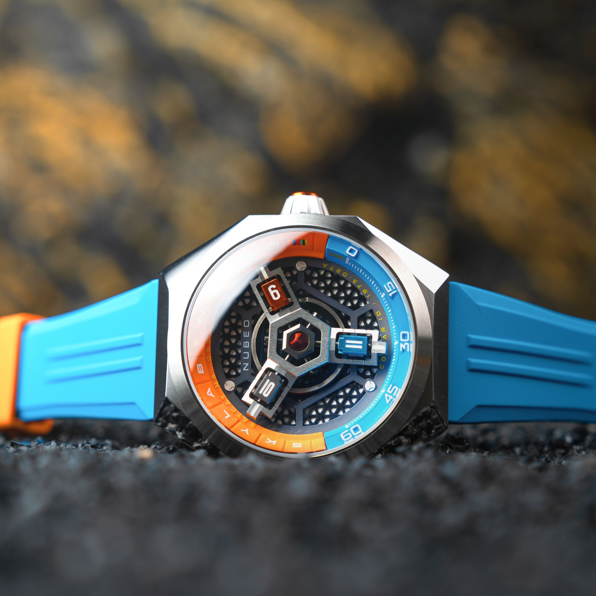 Orange Blue | Skylab Automatic Limited Edition – Nubeo Watches