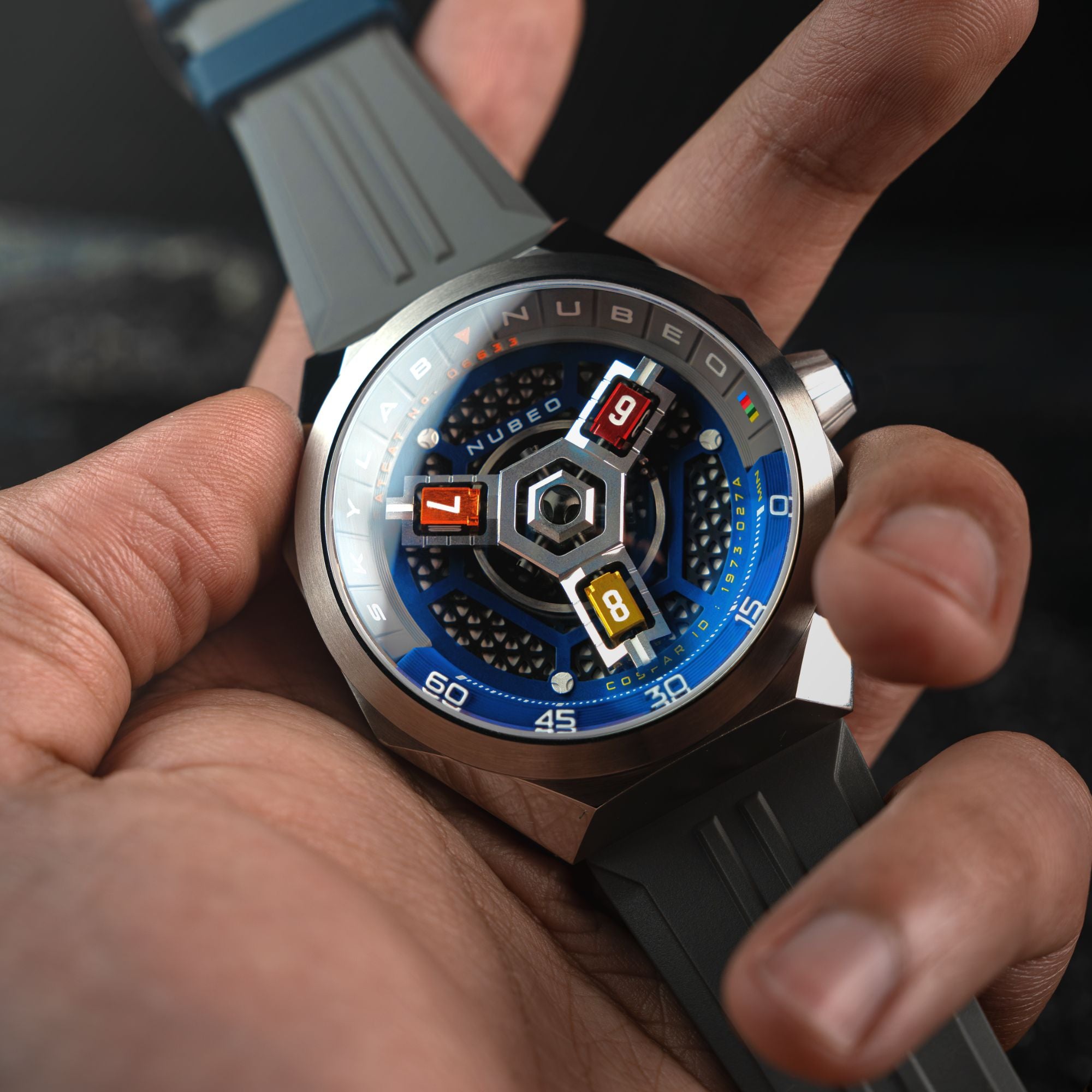 Grey Blue | Skylab Automatic – Nubeo Watches