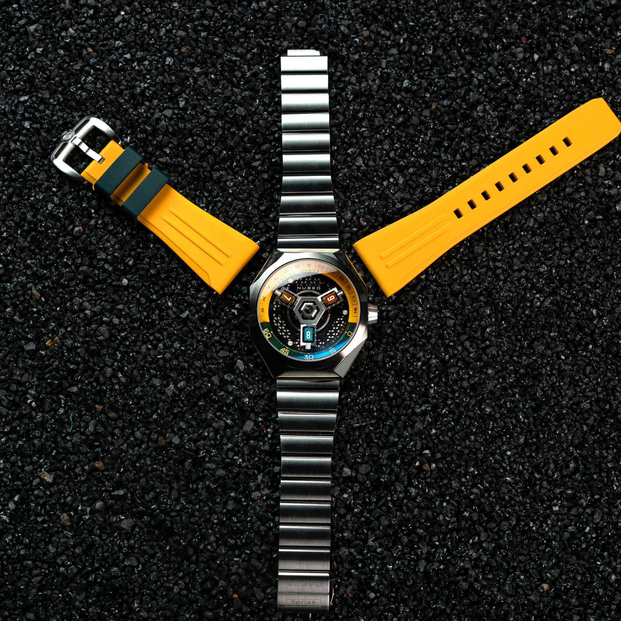 Yellow Green | Skylab Automatic – Nubeo Watches