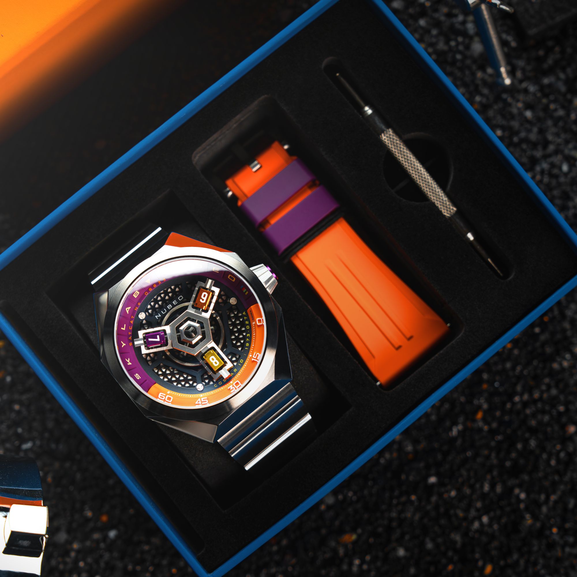 Purple Orange | Skylab Automatic – Nubeo Watches