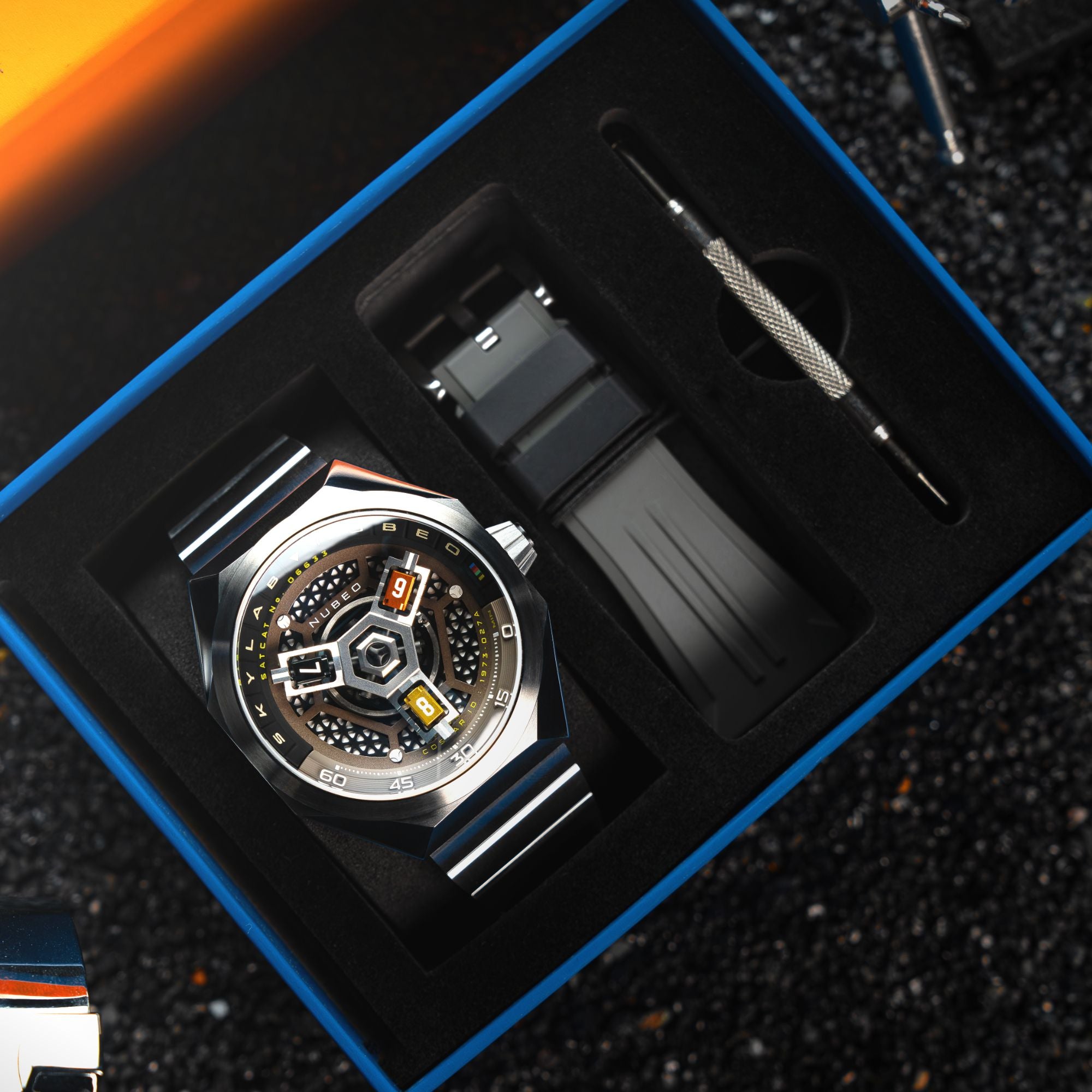 Black Brown | Skylab Automatic – Nubeo Watches