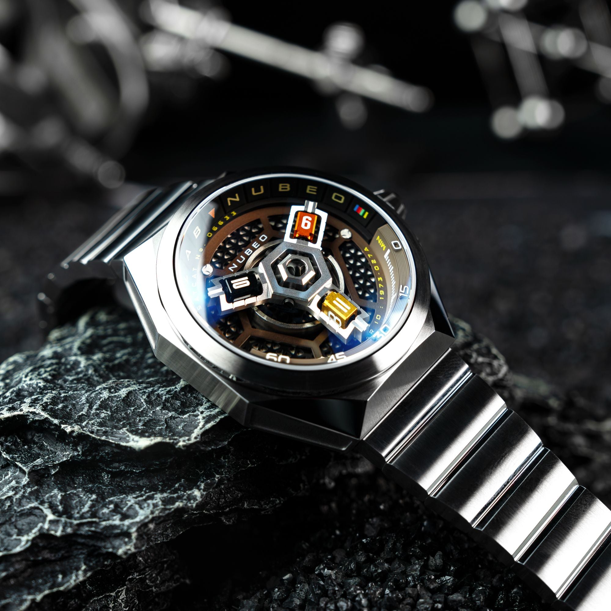 Black Brown | Skylab Automatic – Nubeo Watches Black Brown | Skylab Automatic – Nubeo Watches