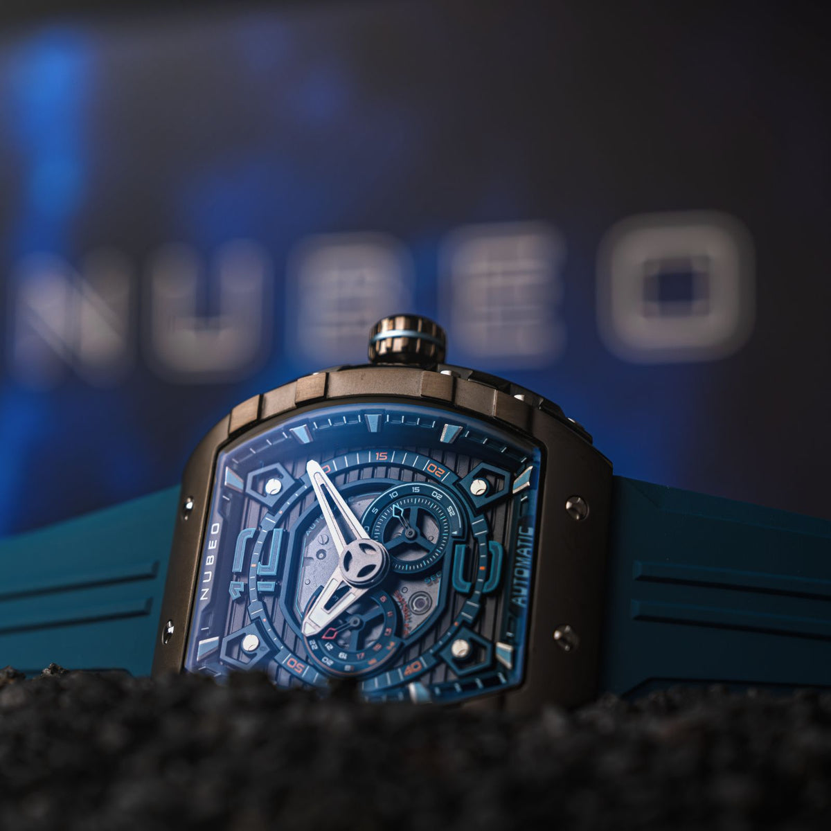 Retro Blue | Magellan 24H Automatic – Nubeo Watches