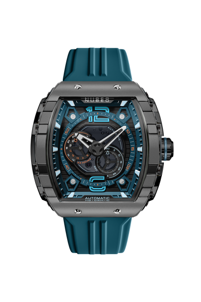 Retro Blue | Magellan 24H Automatic – Nubeo Watches display picture 2
