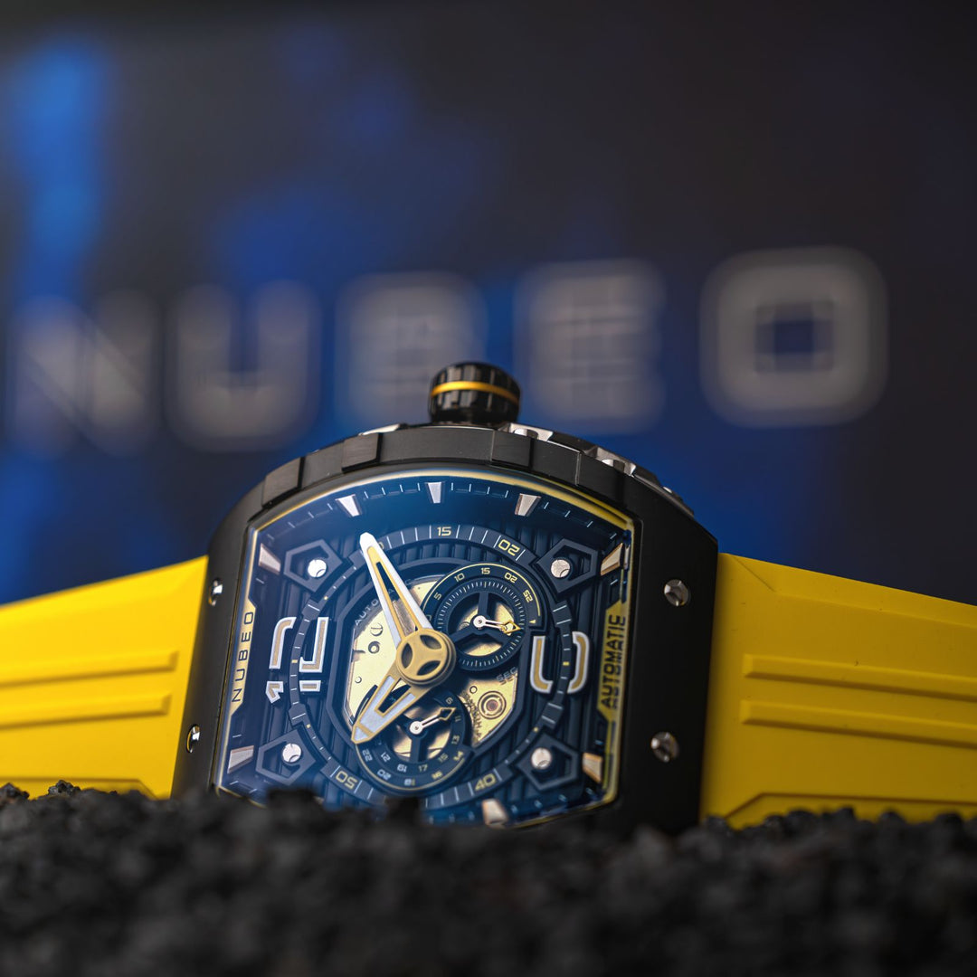 Yellow Black | Magellan 24H Automatic – Nubeo Watches