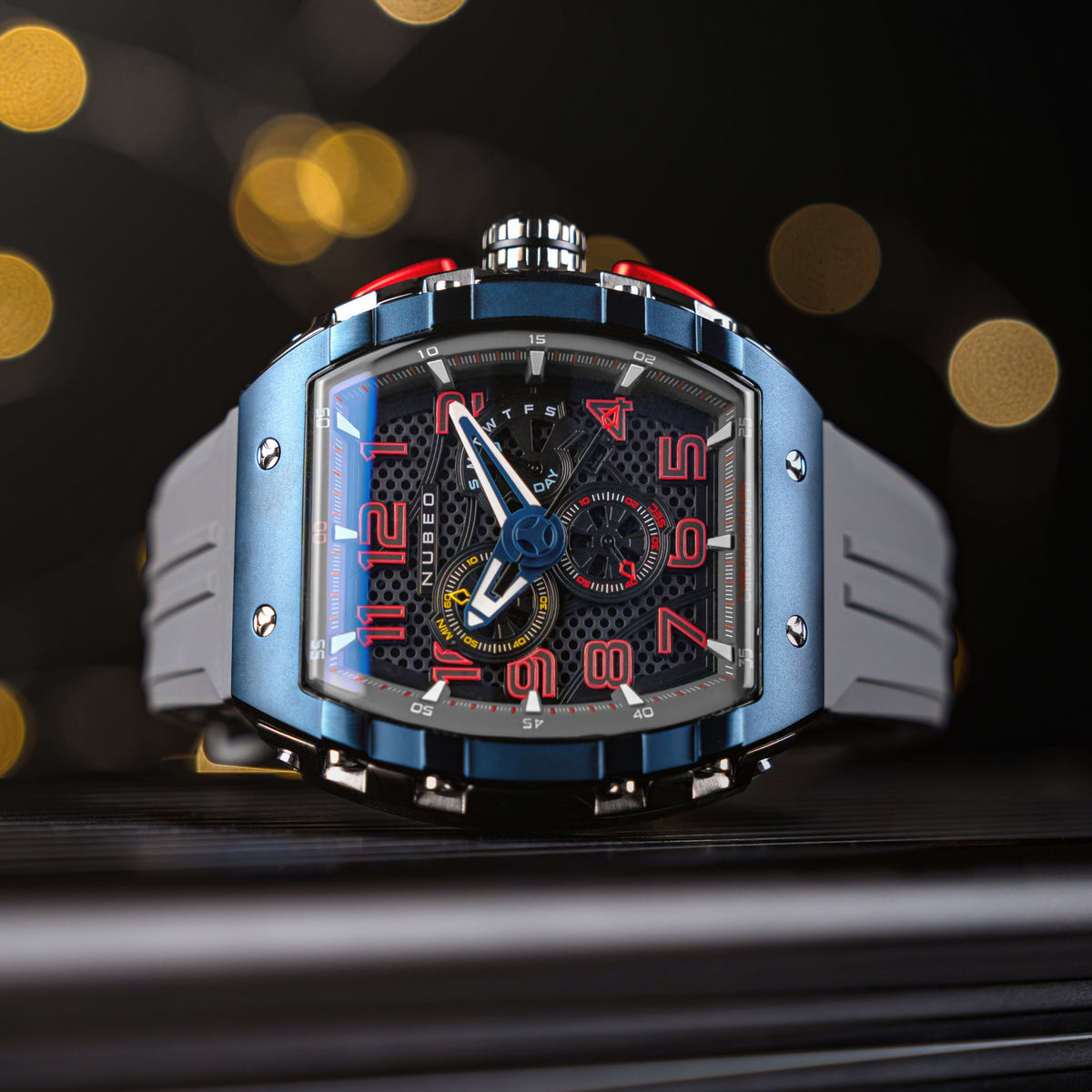 Spaceship Black | Magellan Retrograde Chronograph – Nubeo Watches