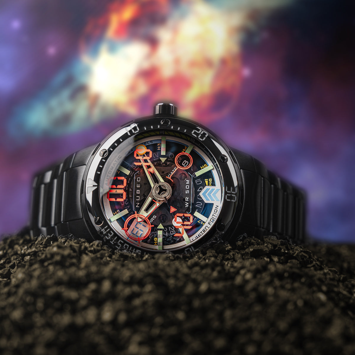 Space Black | Mariner 9 Automatic Limited Edition – Nubeo Watches