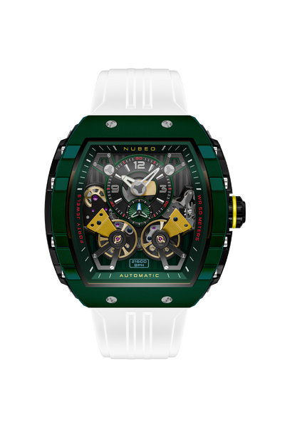 Vintage Green | Magellan Double Barrel Automatic – Nubeo Watches