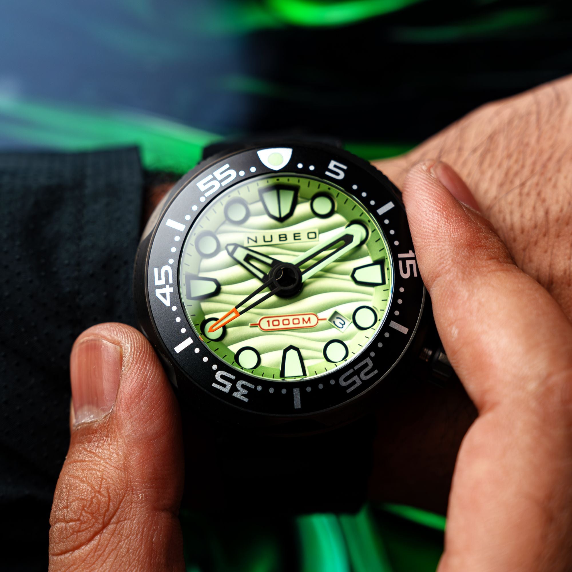 Matcha Green Ventana Automatic Limited Edition Nubeo Watches