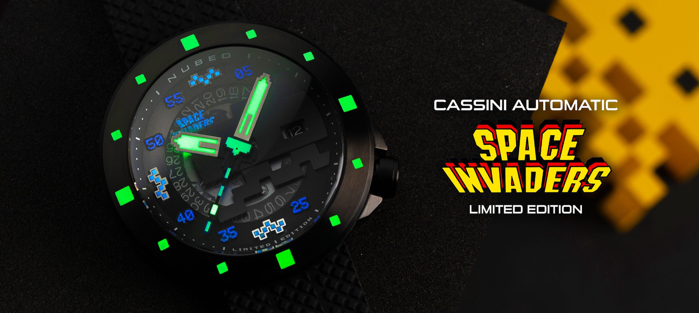 CASSINI AUTOMATIC SPACE INVADERS LIMITED EDITION NEW COLORS NB