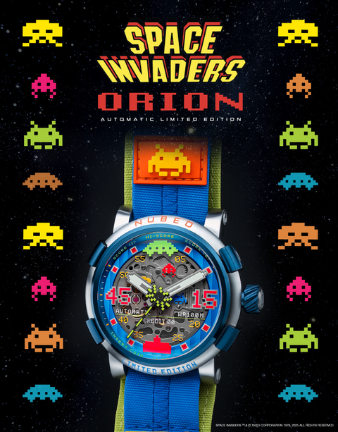 Orion Automatic SPACE INVADERS Limited Edition – Nubeo Watches