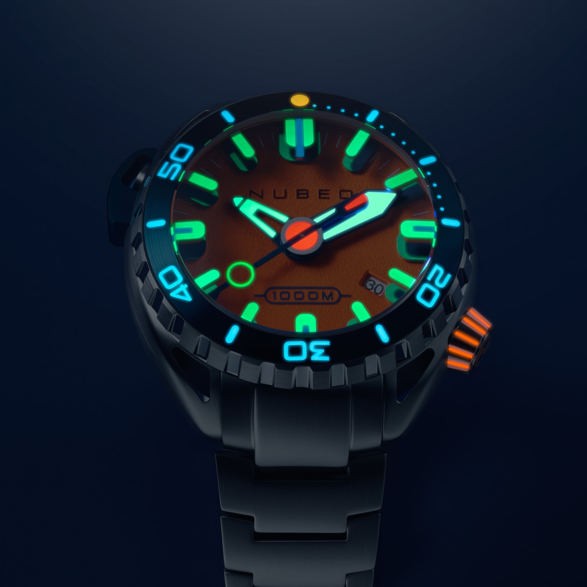Blaze Orange | Aluminaut Automatic Limited Edition – Nubeo Watches