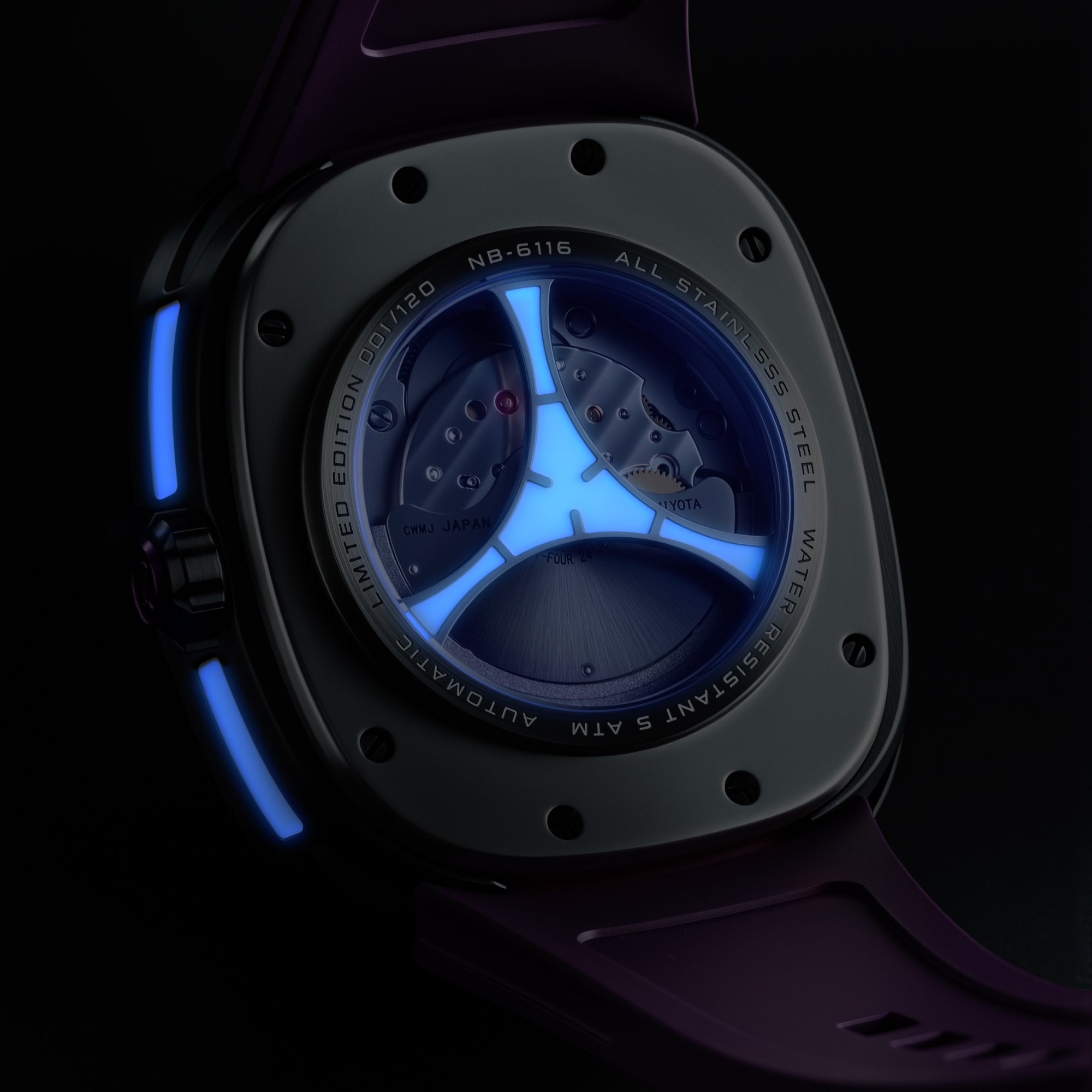 Galactic Purple | Tri-star Orbit Automatic Limited Edition – Nubeo