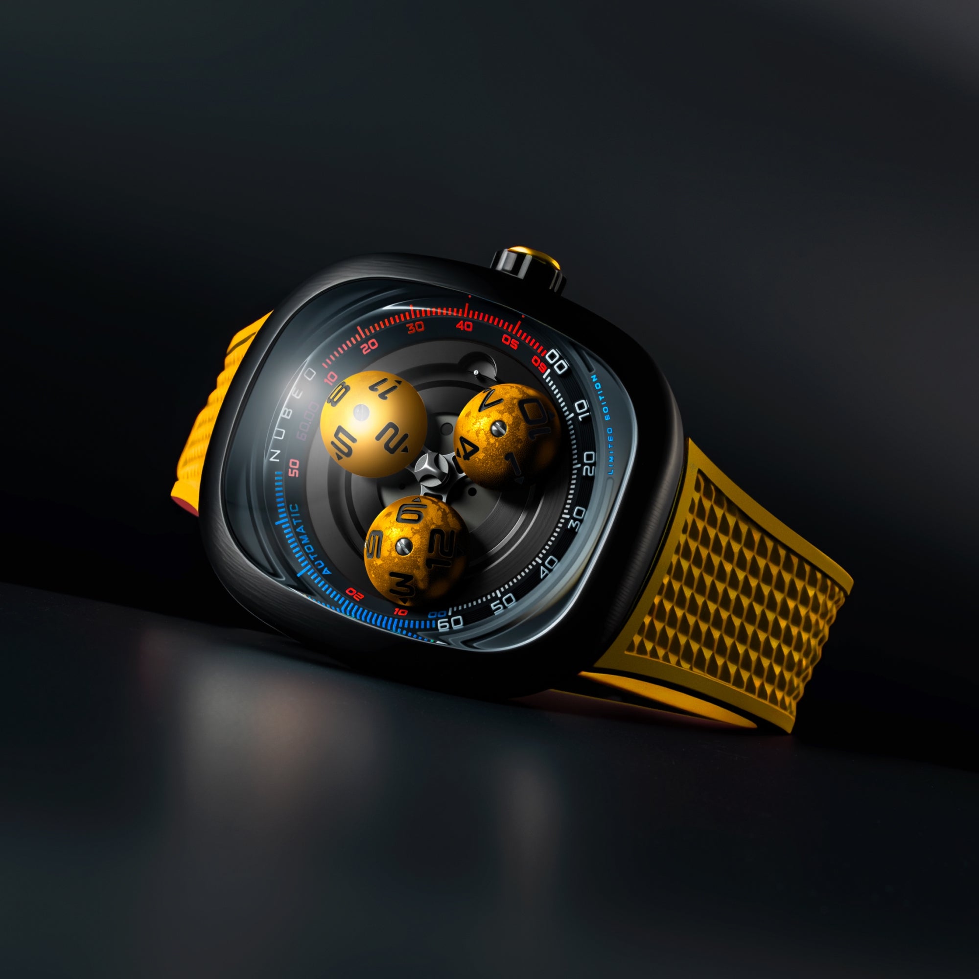 Supernova Yellow | Tri-star Orbit Automatic Limited Edition