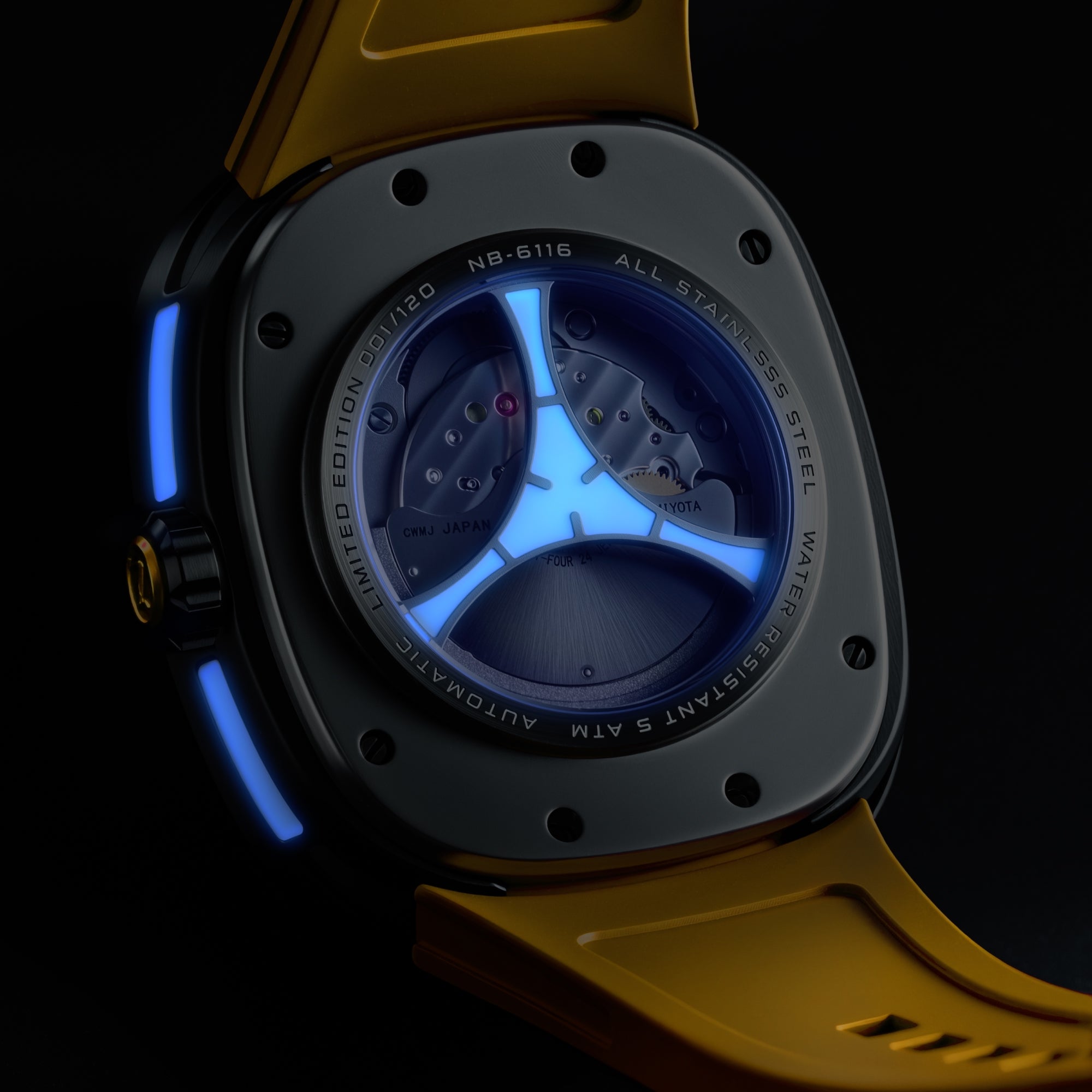 Supernova Yellow | Tri-star Orbit Automatic Limited Edition