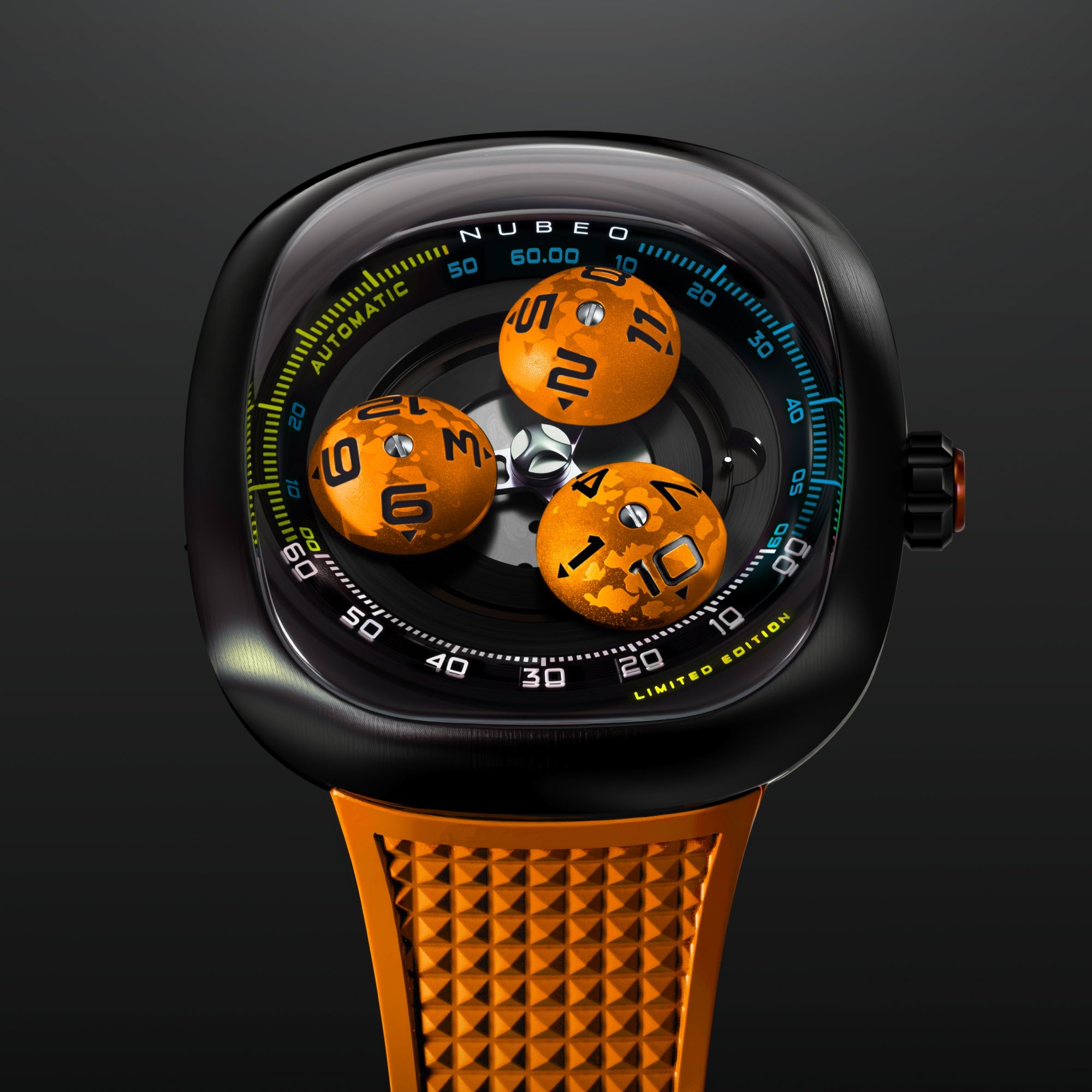Cosmic Tangerine | Tri-star Orbit Automatic Limited Edition