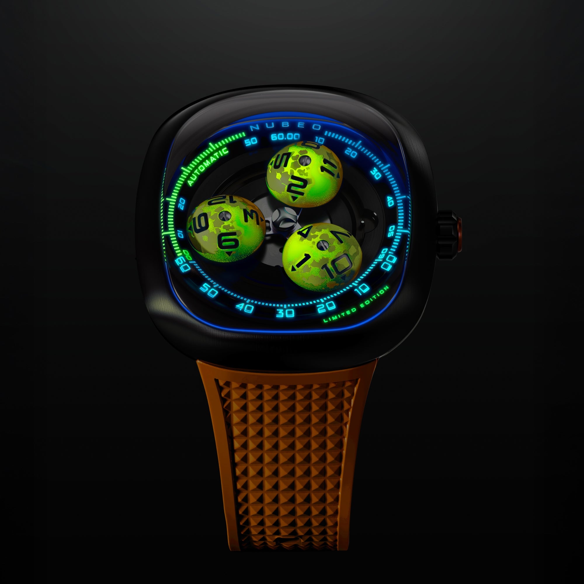 Cosmic Tangerine | Tri-star Orbit Automatic Limited Edition