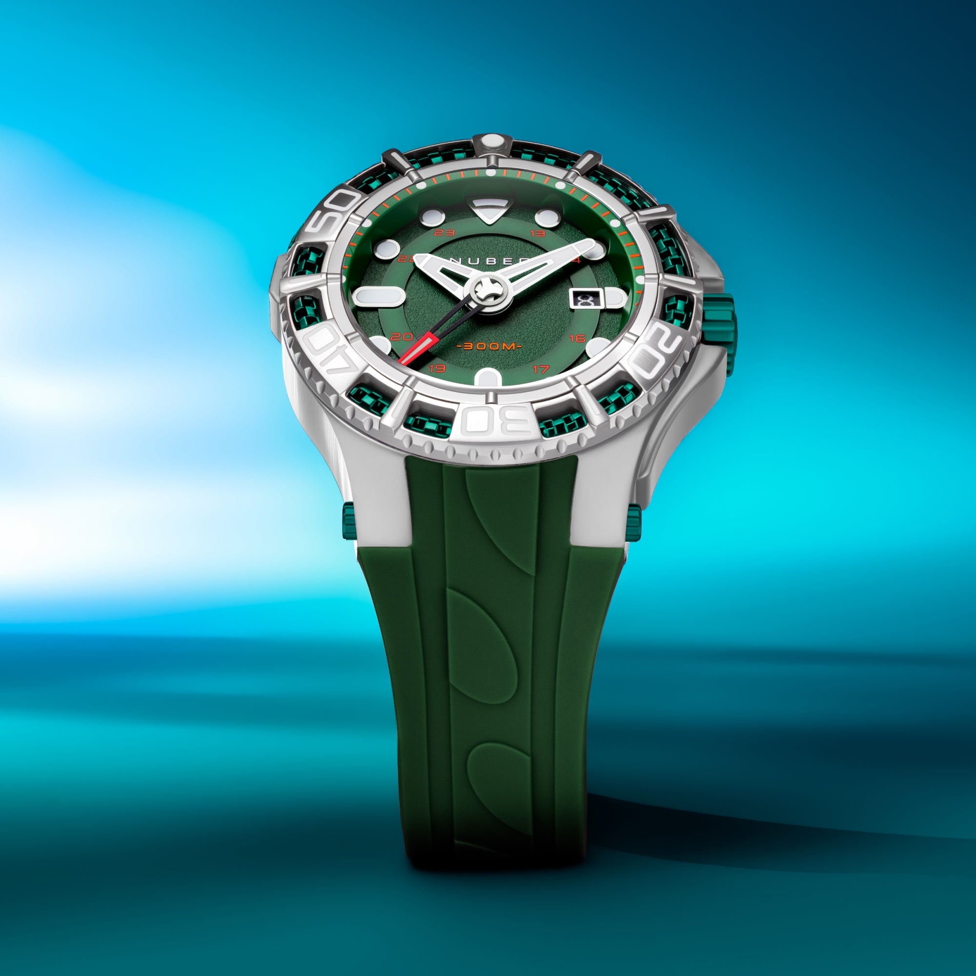 Coral Green | Manta Automatic Limited Edition – Nubeo Watches