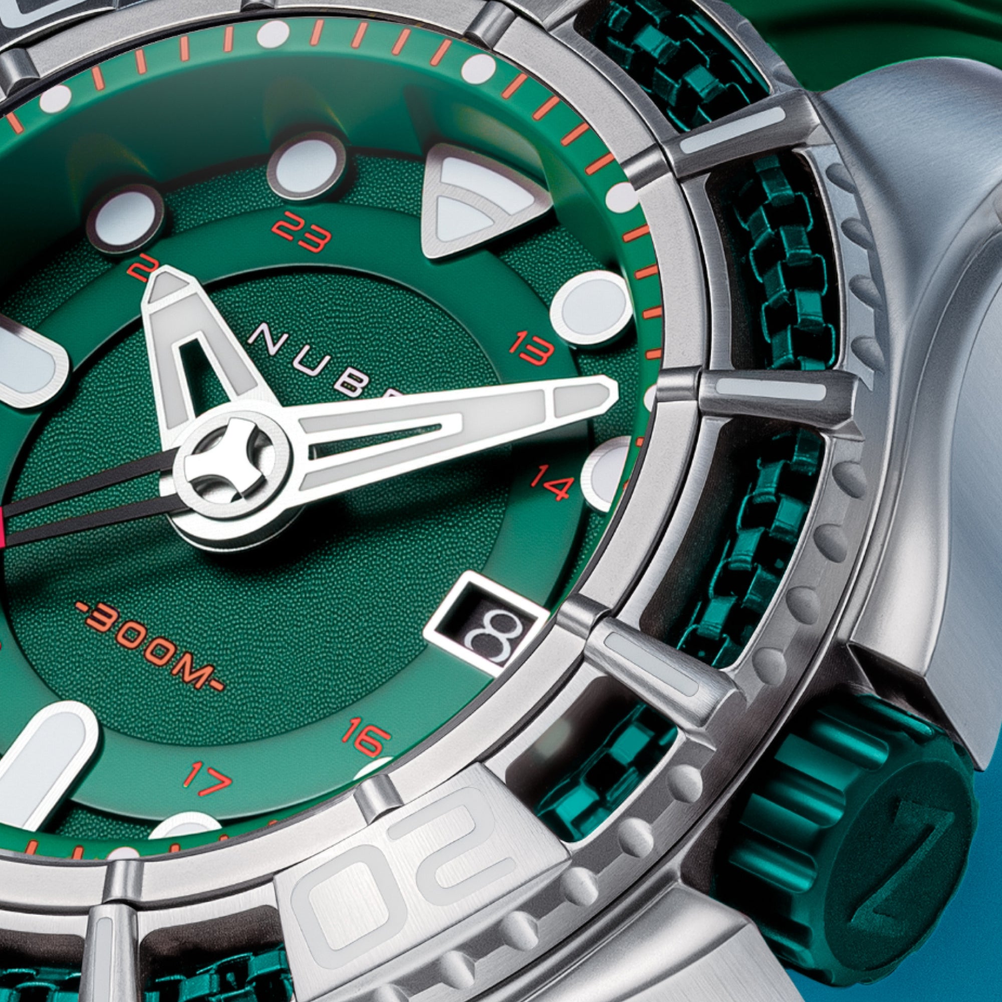 Coral Green | Manta Automatic Limited Edition – Nubeo Watches