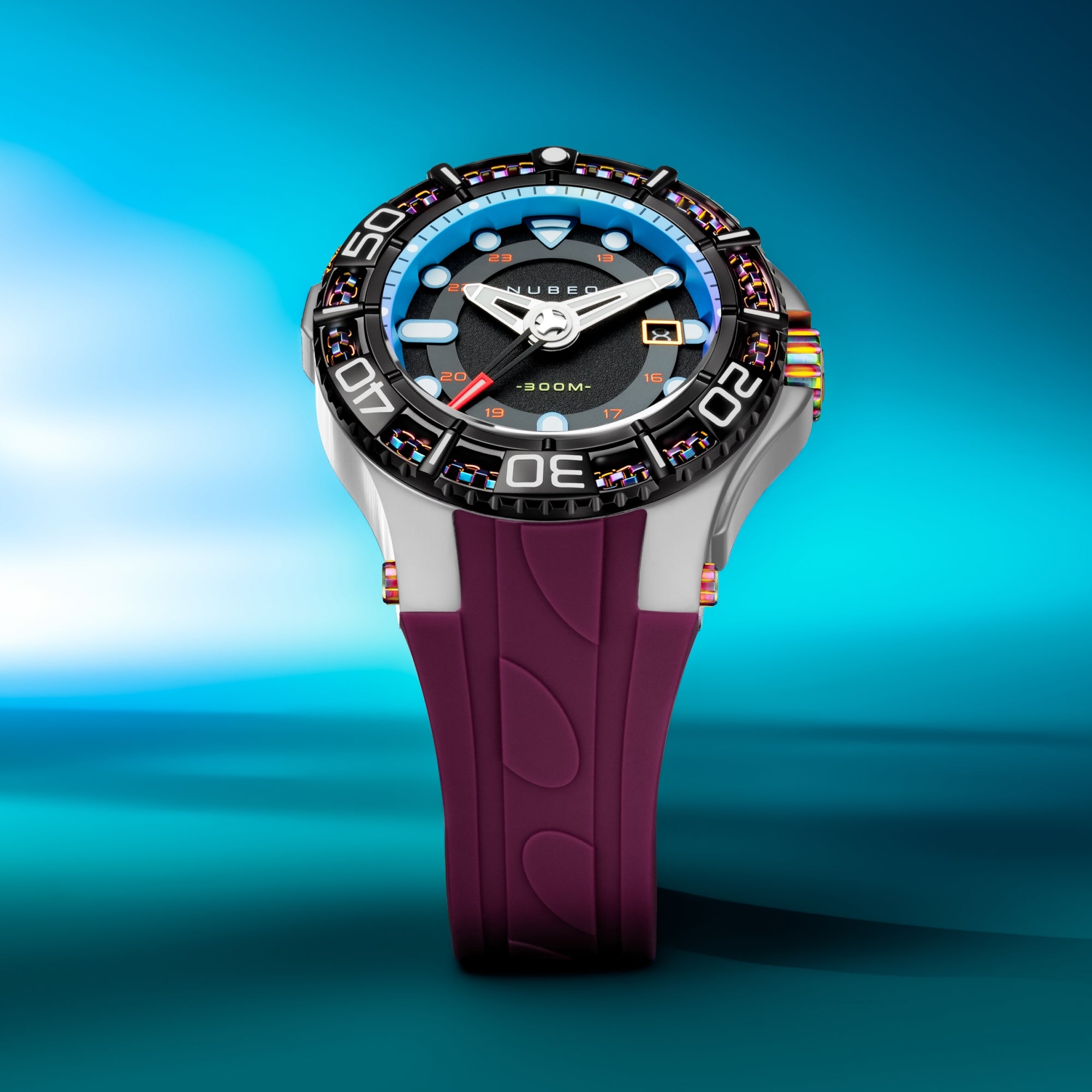 Aqua Aurora | Manta Automatic Limited Edition – Nubeo Watches