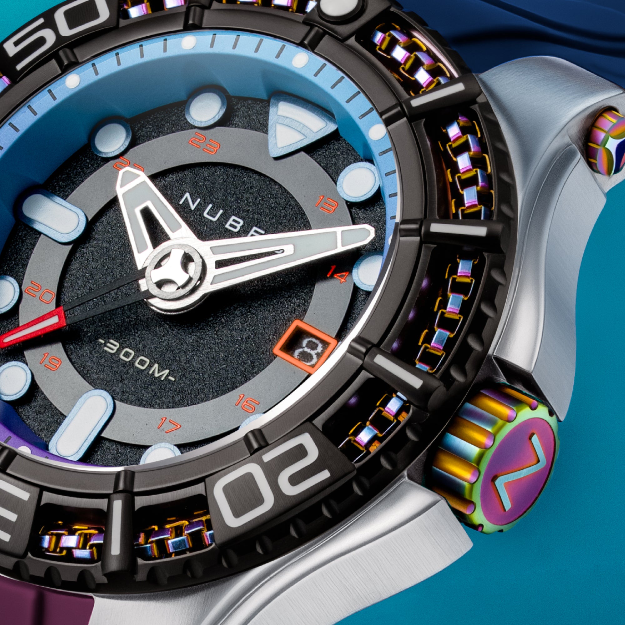 Aqua Aurora | Manta Automatic Limited Edition – Nubeo Watches