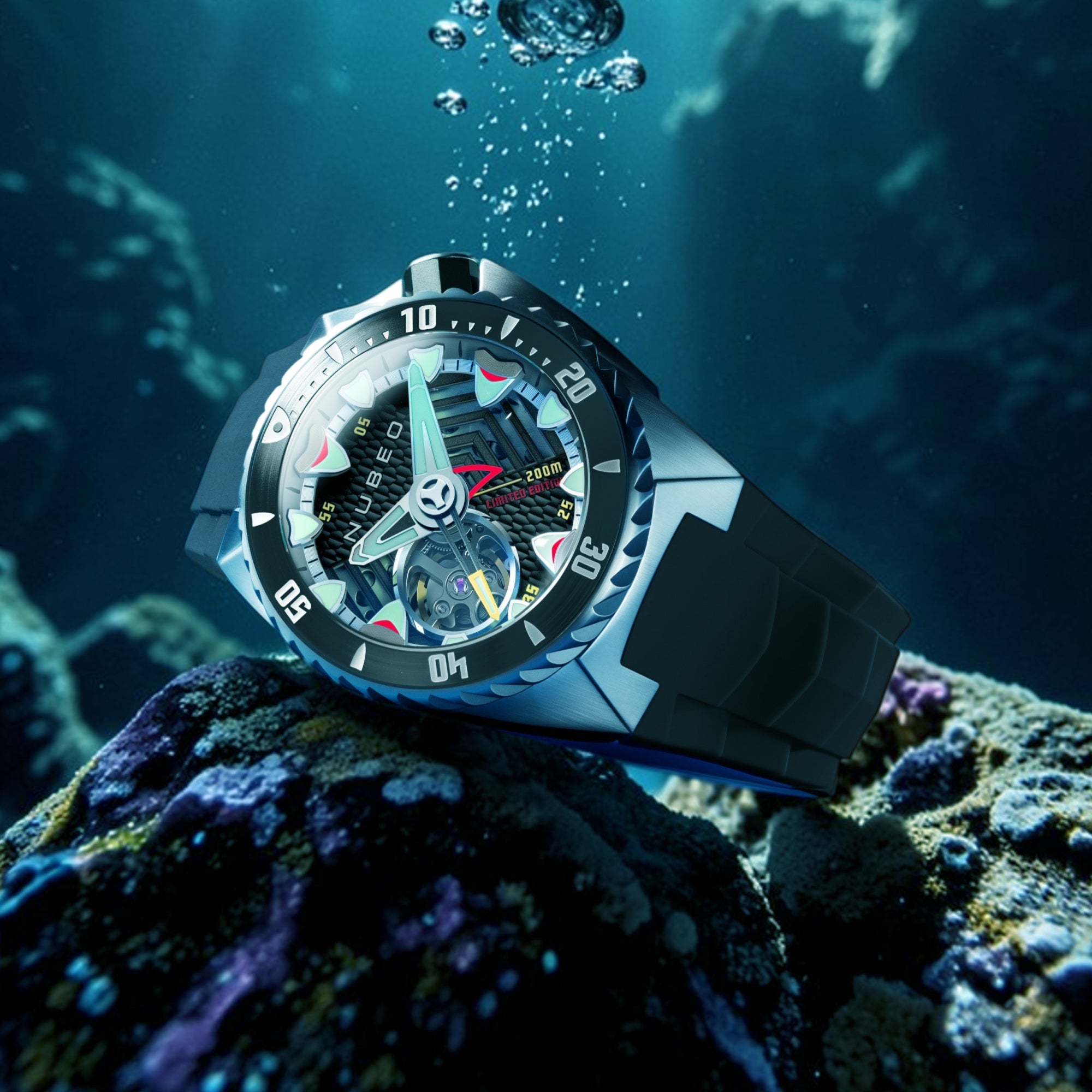 Predator Black | Megalodon Automatic Limited Edition – Nubeo Watches