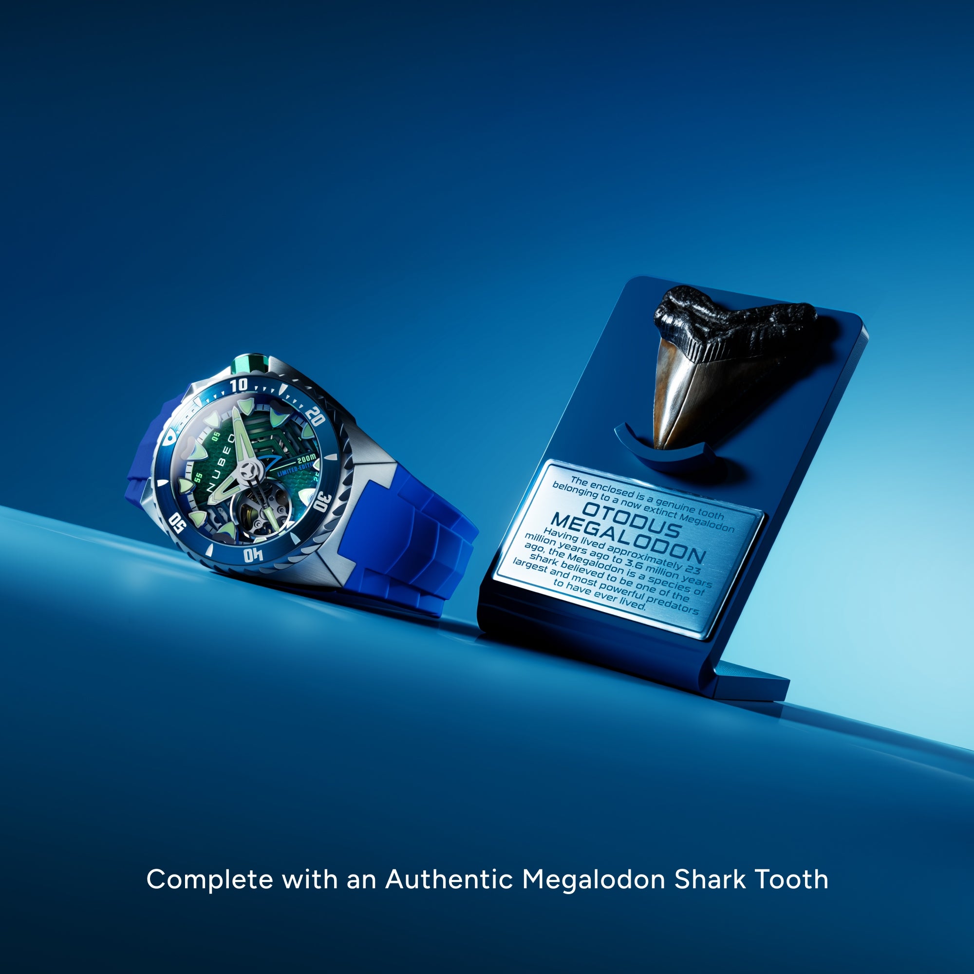 Apex Blue | Megalodon Automatic Limited Edition – Nubeo Watches