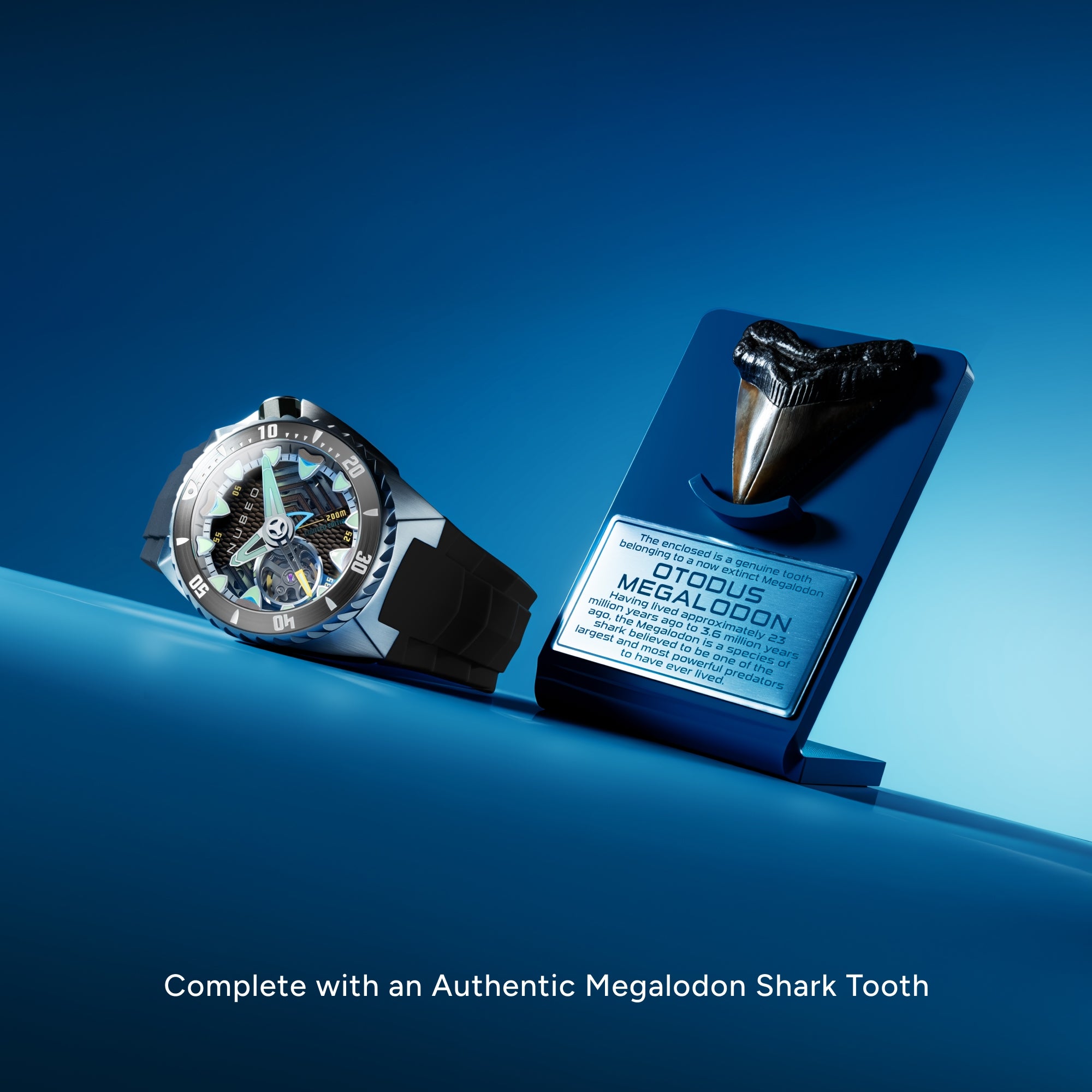 Ocean Abyss | Megalodon Automatic Limited Edition – Nubeo Watches