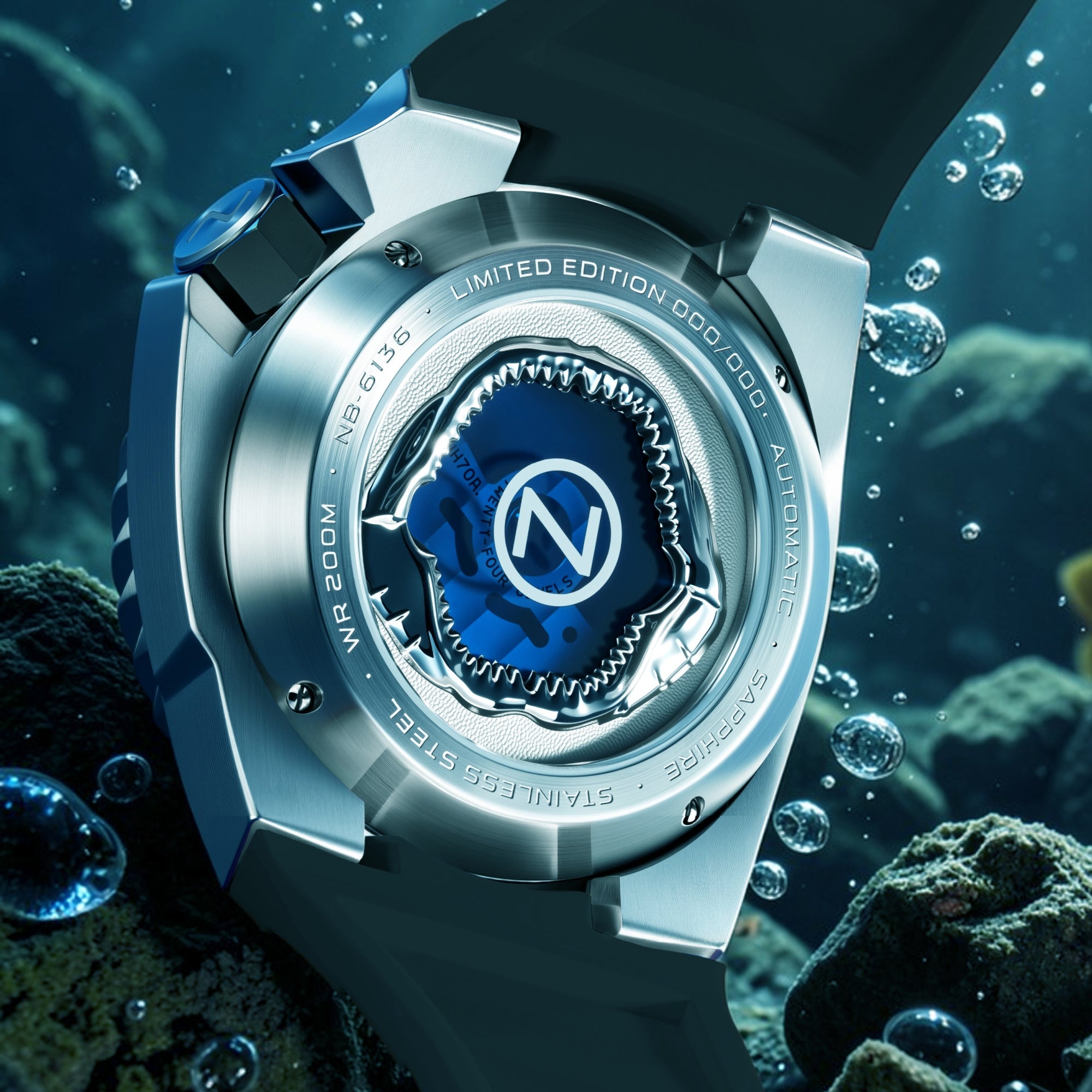 Ocean Abyss | Megalodon Automatic Limited Edition – Nubeo Watches