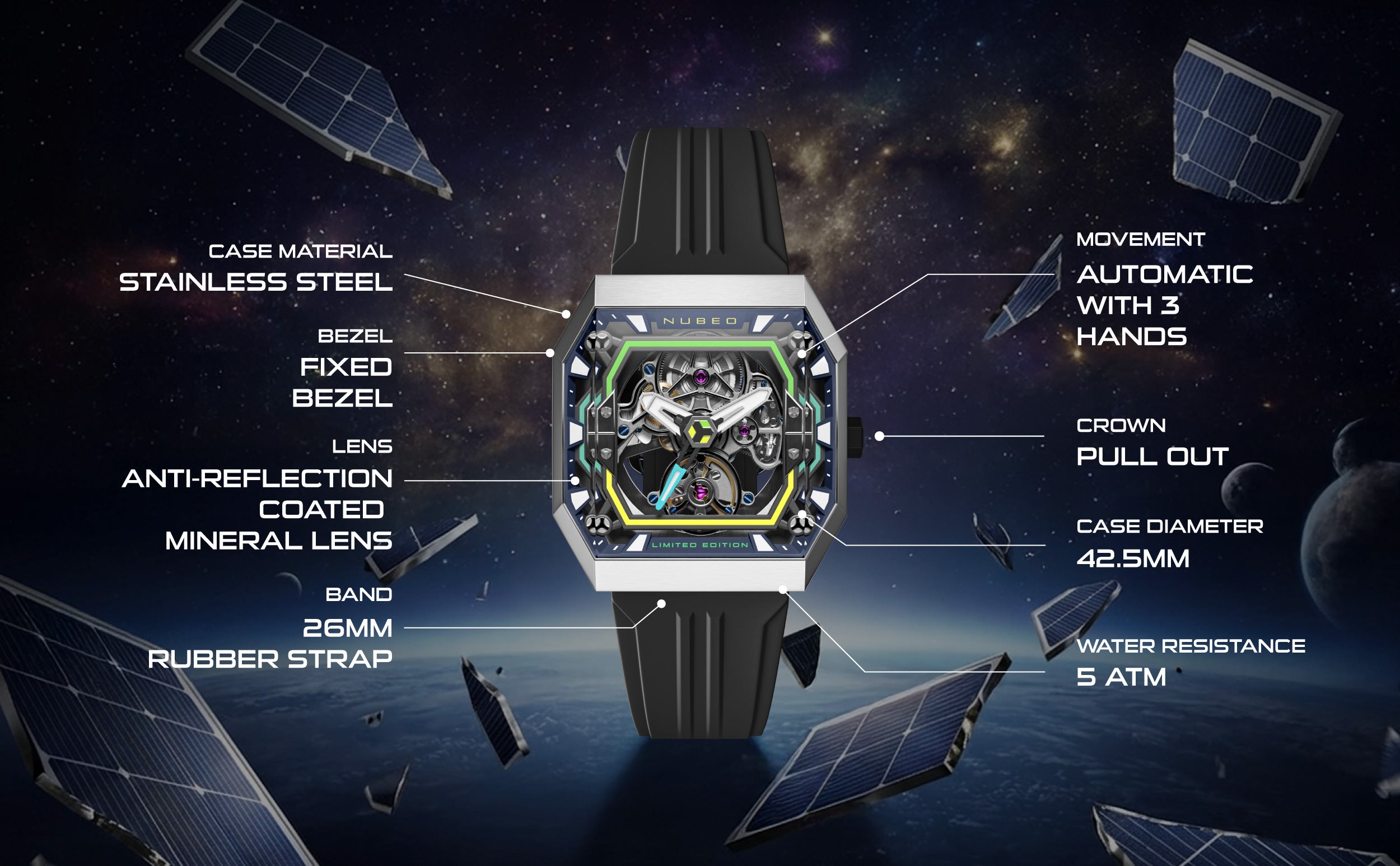 Console Automatic Ibex Limited Edition NB-6139 – Nubeo Watches