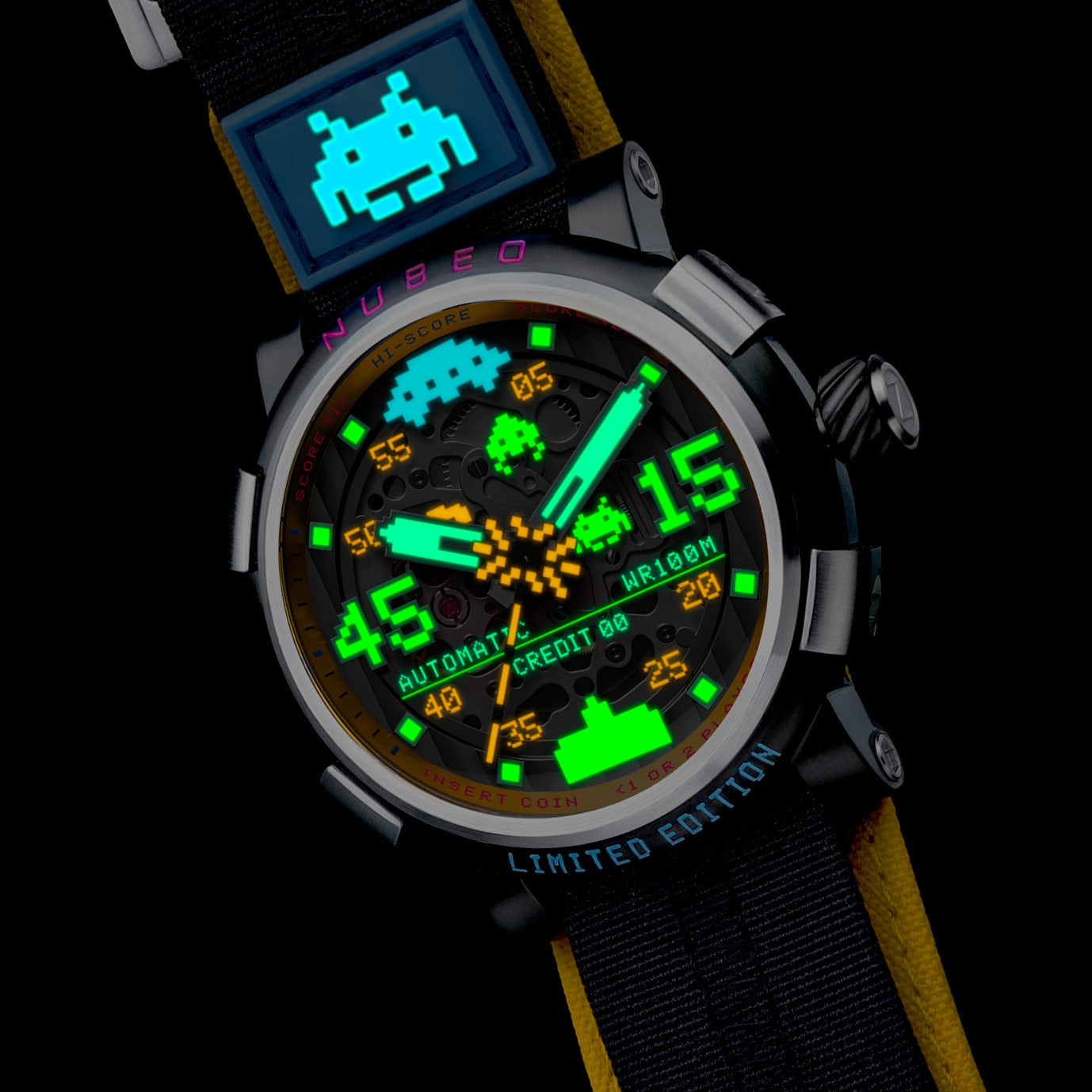 Orion Automatic SPACE INVADERS Limited Edition – Nubeo Watches
